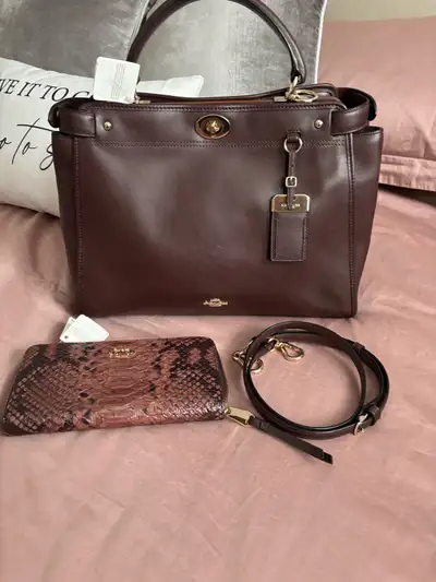 BRAND NEW, TAGS ON COACH PURSE AND WALLET!!!, View more
