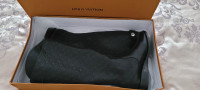 New Louis Vuitton high black leather boots bottes cuir size 7