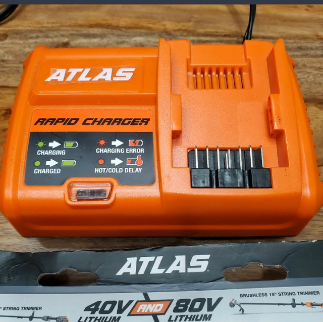 ATLAS BATTERY 80V 2.5 Ah / 40V, 5.0 Avec AHATLAS RAPID CHARGER dans Outils électriques  à Val-d'Or - Image 3