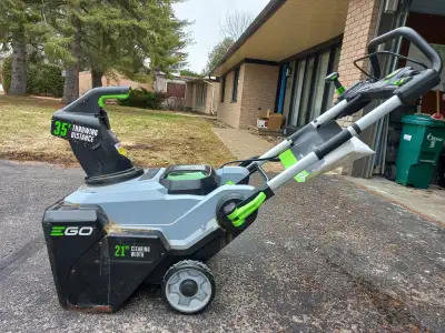 EGO single stage Snow Blower with 2 Batteries and charger, View more