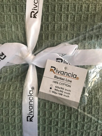 NEW Rivancia 100% Cotton Waffle Blanket (90"X90")