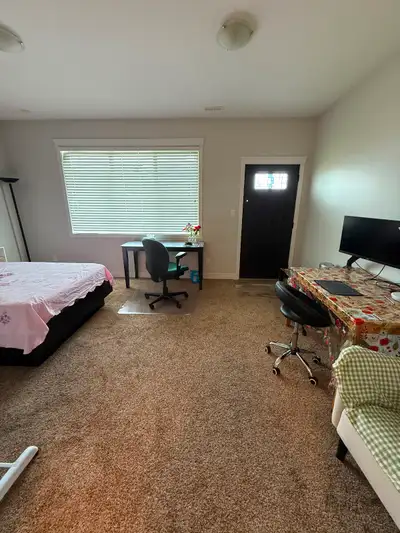 A furnished room is available for rent in a 1-bathroom, first-floor townhouse located at 5th Avenue...
