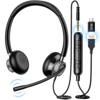 Riyo usb headset with microphone/écouteurs avec fil 