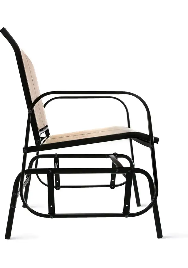 Outdoor Patio Sling Glider Chair, 27.56"D x 47.24"W x 36”H in Patio & Garden Furniture in Markham / York Region - Image 3