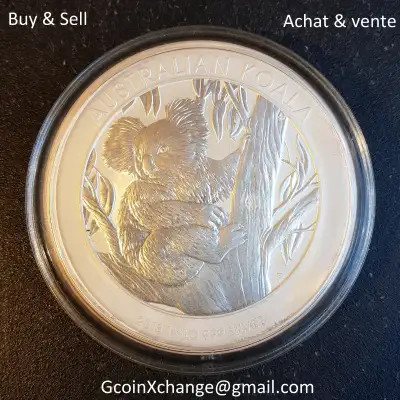 Perth Mint Australia $30 30 Dollars 1 kg kilo Ag 999 9999 Pure Fine Silver Australian Koala Coin 201...