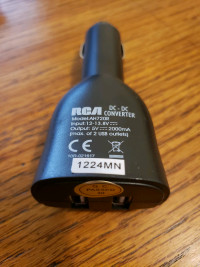 RCA 2 port USB cigarette lighter charger