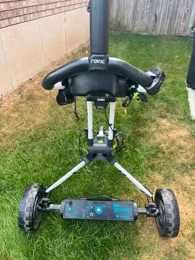 Alphard E-wheels remote control golf cart for sale. Includes Clicgear Rovic folding cart, e-wheels,...