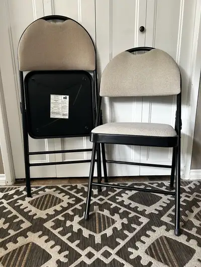 Set of 8 padded folding chairs, View more