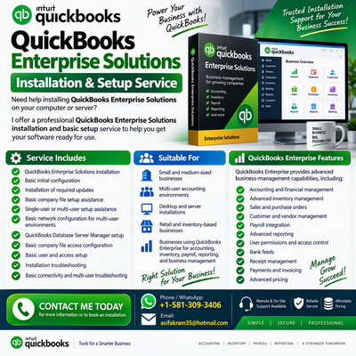 QuickBooks Enterprise Solutions Installation, View more