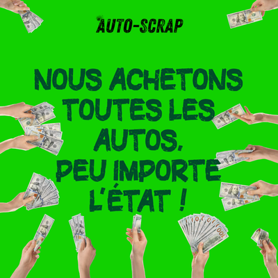 Auto à vendre ? ACHAT D’AUTO SCRAP ✅ Partout à Montréal !⭐️, View more