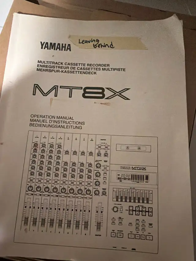 Yamaha MT8X Multitrack Cassette Recorder604581776789360642