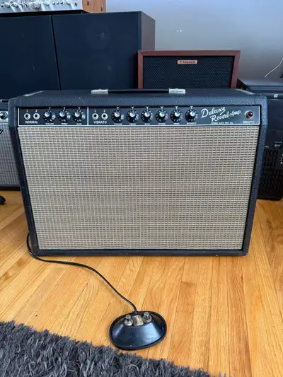 Fender 1965 Deluxe Reverb Amplifier with Footswitch - Service, View more