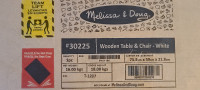Melissa & Doug #30225  - KIDS - Two Chairs & Table - White $145