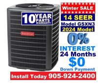 Carrier Lennox Goodman Air conditioner SALE $0 Down 0% Interest