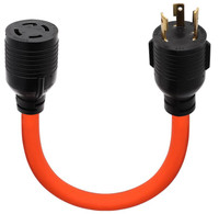 4 Prong to 3 Prong Generator Plug Adapter Cord, Nema L5-30P