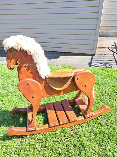 Wooden rocking horse for sale, View more