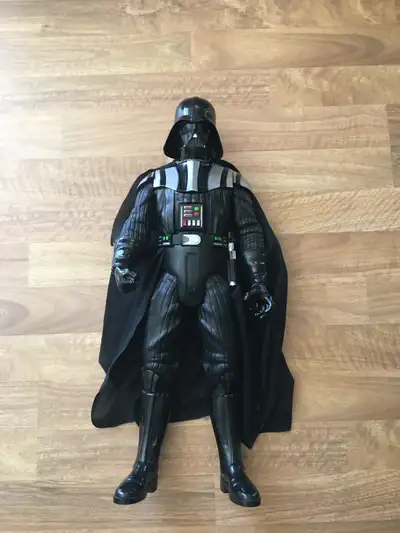 Bring the power of the dark side into your collection with this imposing Darth Vader action figure....