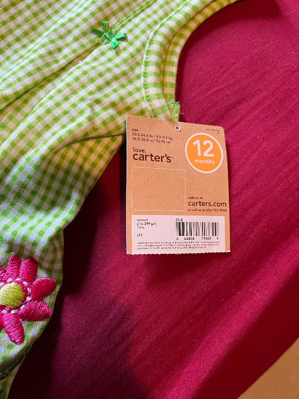 BNWT CARTERS PLAYWEAR 12MNTH SUNSUIT in Clothing - 9-12 Months in Kitchener / Waterloo - Image 4