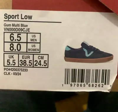  brand-new Blue Vans, View more