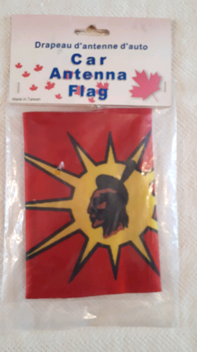 Velcro closing on polyester flag