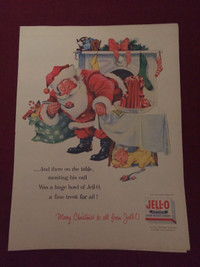 1956 Jell-O Christmas Original Ad