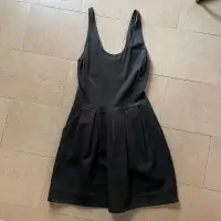 Aritzia Wilfred Tartine Black Sleeveless Mini Dress w/ pockets-6