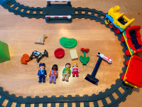 Train et voie ferrée avec accessoires Playmobil 123