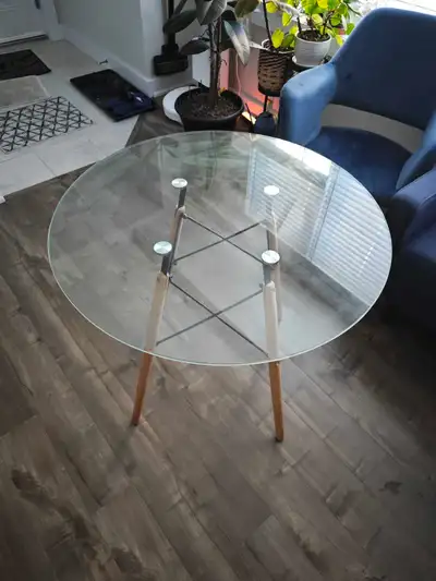 Round Glass Dining Table, View more