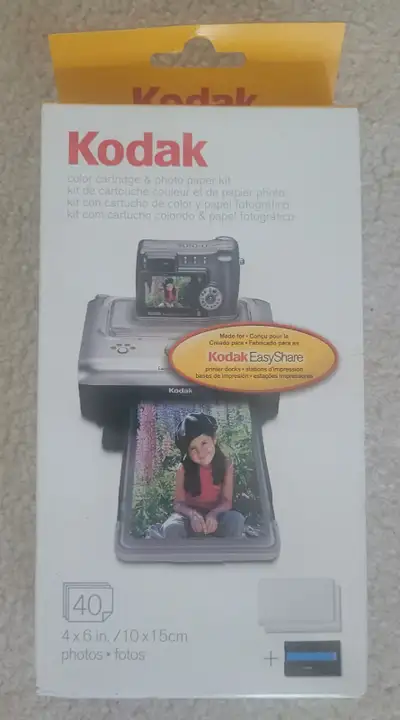 Kodak PH40 Color Cartridge & Photo Paper Kit for Kodak EasyShare, View more