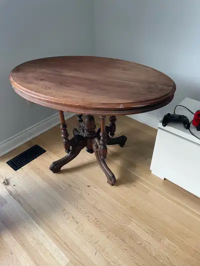 Antique wood table , View more