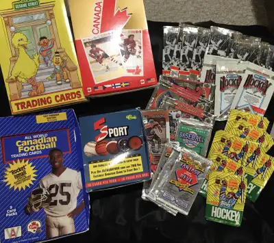 Lot of Vintage Trading Card Wrappers, View more