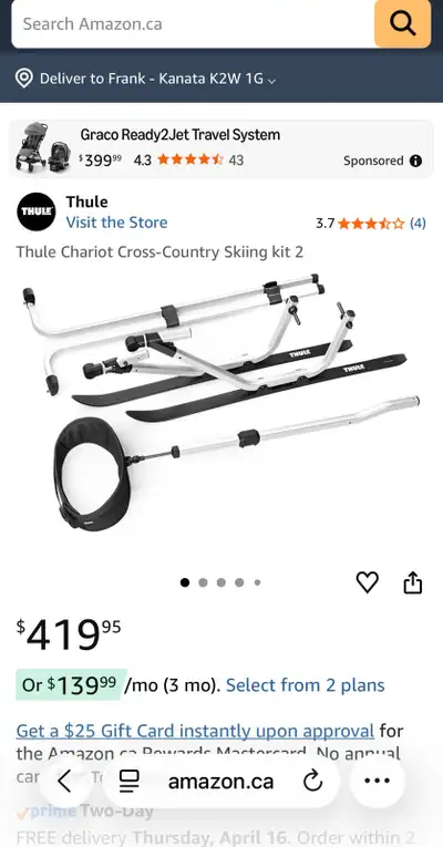 Thule chariot cross country ski kit (Kanata), View more