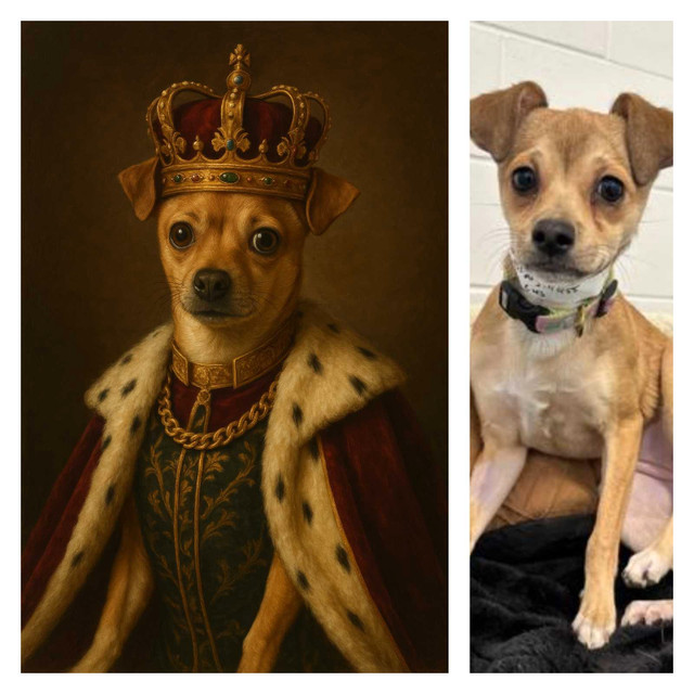 Turn Your Pet Into Royalty – Custom AI Digital Portrait $9 in Animal & Pet Services in Edmonton - Image 2
