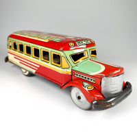 Vintage 1950’s Masudaya Toy Friction Bus