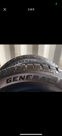 Set of 4 GENERAL Winter tires rims(235 60 17) pattern (5×114.3) 
