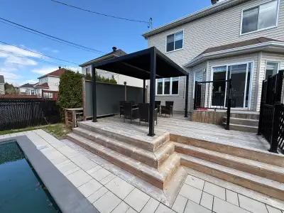 INSTALLATION GAZEBO PERGOLA CABANON, View more