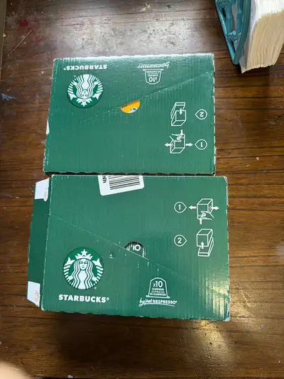 These Starbucks by Nespresso coffee capsules are brand new and still sealed in their original boxes,...