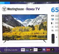 **CLEARANCE SALE ON 65" WESTINGHOUSE 4K SMART TV WITH WARRANTY**