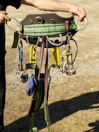 Climbing belt and accessories, View more