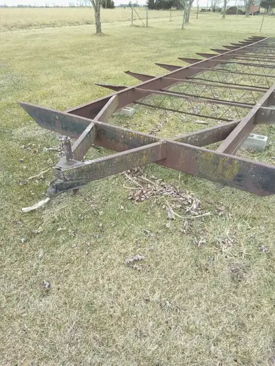 45 ft mobile home frame has no axles
