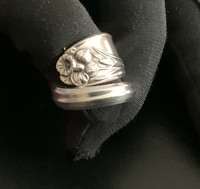 Hand Crafted Vintage 1881 Rogers silverware spoon ring