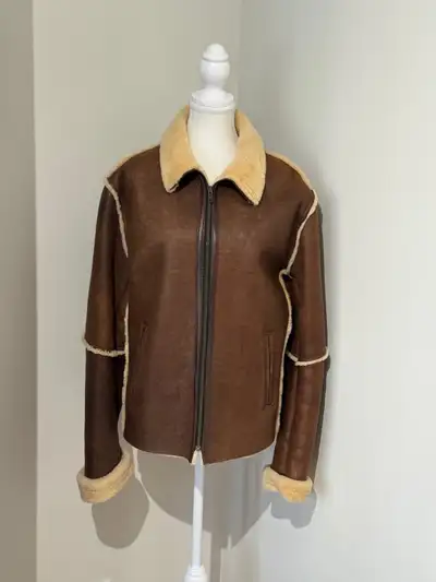 Shearling sheepskin Dimitri men jacket., View more