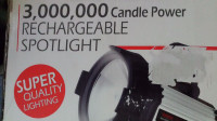 spot light 3000000 candle power with charger