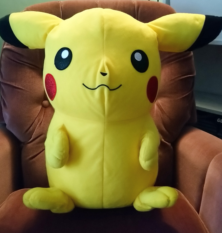 Big, Jumbo Pikachu Plush Toy from Pokemon, used for sale  