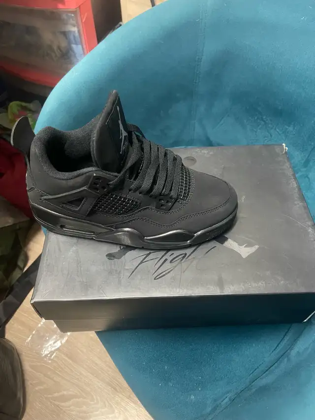 Jordan 4 shoes black cat in Men's Shoes in Longueuil / South Shore - Image 3