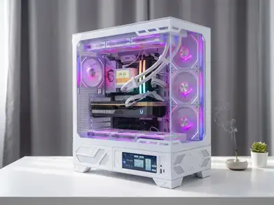 NEW powerful pc 1TB ssd rtx 5080 ryzen 7 9800X3D gaming pc 32GB, View more