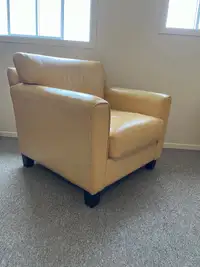Yellow Leather Armchair