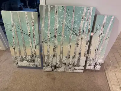 Birch Tree Painting, View more