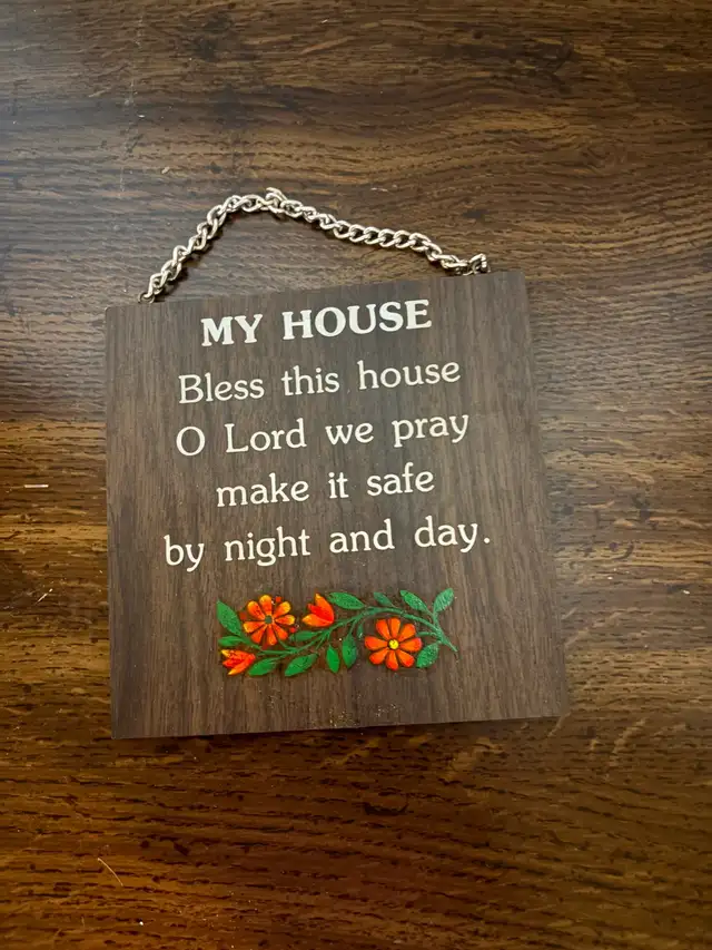 My House Wooden Sign