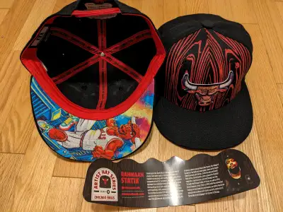 Two baseball hats, new . Was given these at live NBA game, never worn. Limited edition artist series...